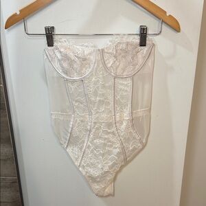 Victoria's Secret White Lace Shapewear